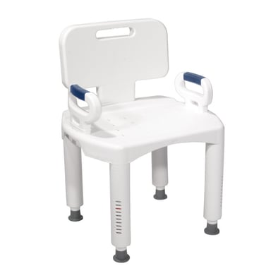 Drive Medical Premium Series Shower Chair with Back and Arms Item # RTL12505